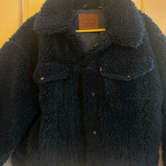 🦋 Levi's BABY BUBBLE SHERPA TRUCKER JACKET 🦋 - Picture 8 of 8